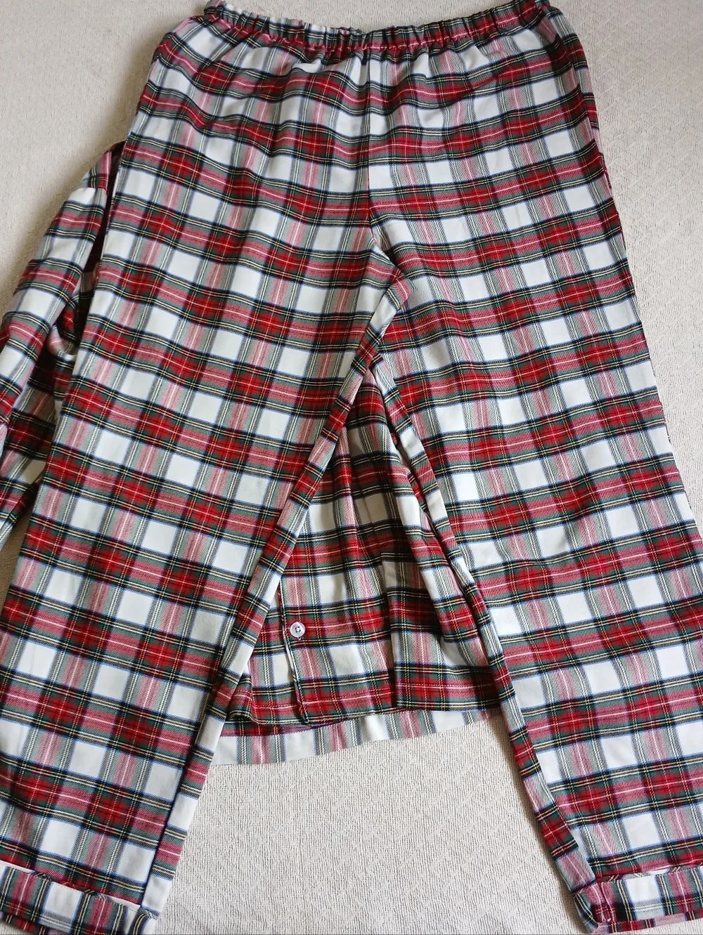 pottery barn ♡ plaid pajama sleep set holiday large cabin festival tartan